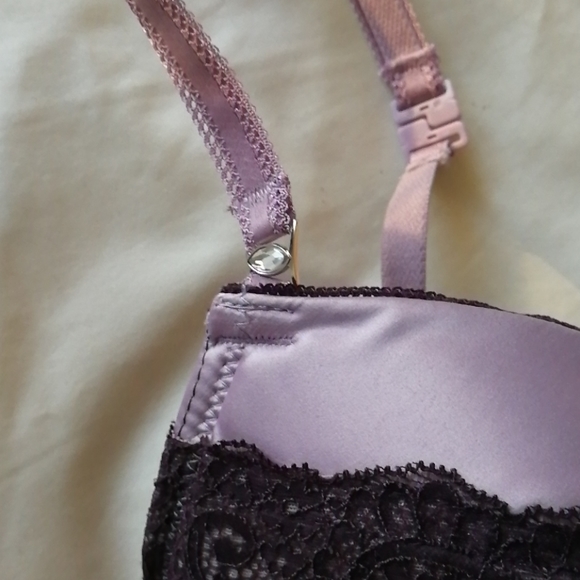 (3/$45) Washed, never worn purple lace Charade bra - Picture 2 of 6